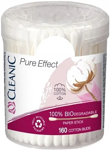 Cleanic Pure Effect Paper Stick Kozmetički štapići, 160 kom.