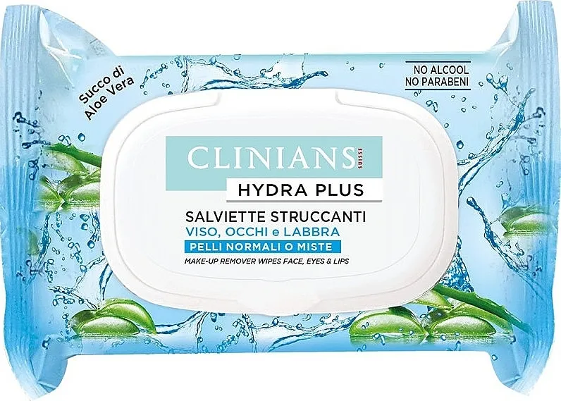 Clinians Hydra Plus Facial Cleansing Wipes With Minerals Ant White Tea Basic System Maramice za čišćenje lica sa mineralima i belim čajem