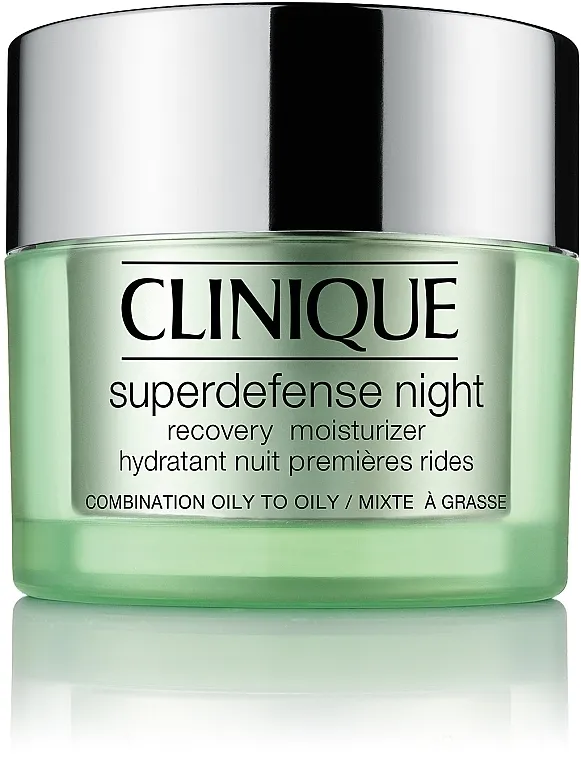Clinique Superdefense Night Recovery Moisturizer Oily Skin Noćna revitalizirajuća hidratantna krema