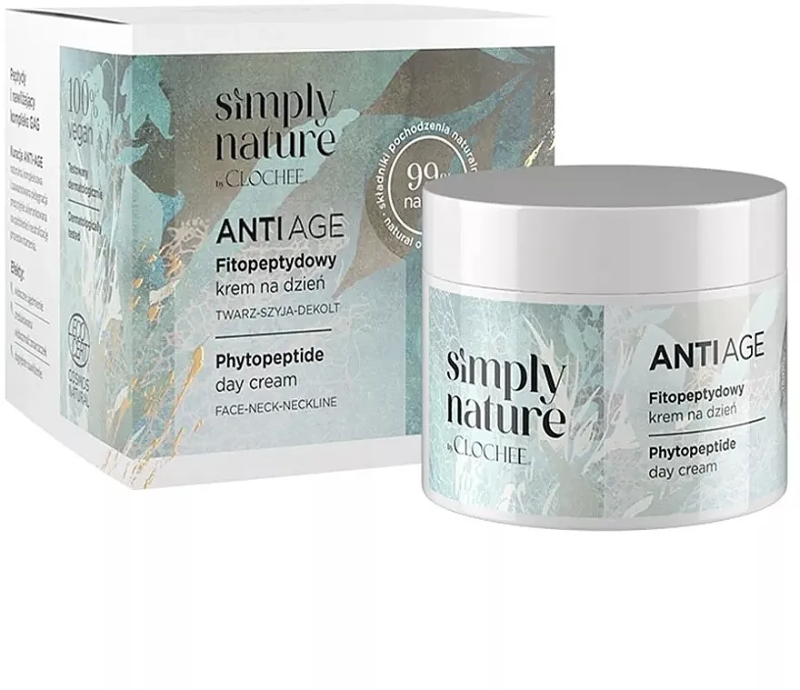 Clochee Simply Nature Anti Age Phytopeptide Day Cream Fitopetidna dnevna krema za lice