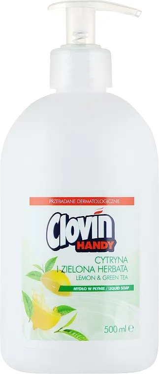 Clovin Clovin Handy Lemon &amp; Green Tea Antibacterial Liquid Soap Tečno sapun sa limunom i zelenim čajem