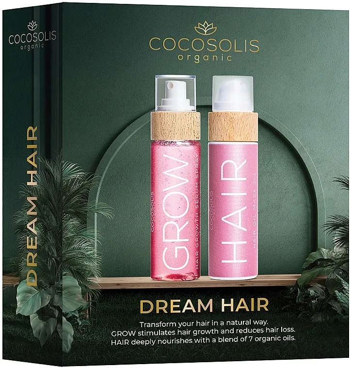 Cocosolis Dream Hair (h/ser/110ml + h/oil/mask/110) Set