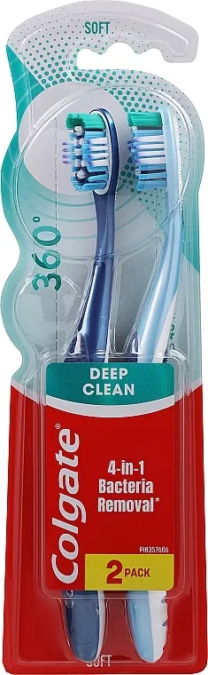 Colgate 360 Ceo Must Clean Soft Četkice za zube "Superčistoća", meka, teget i svetloplava