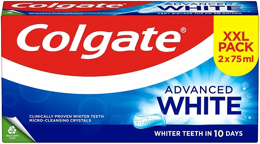 Colgate Advanced White (toothpaste/2x75ml) Set paste za zube