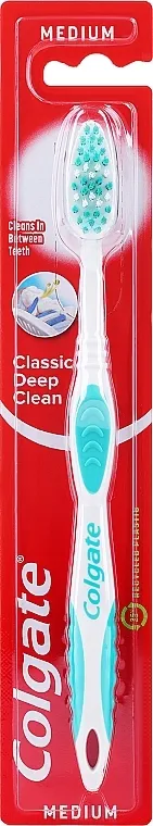 Colgate Classic Deep Clean Četkica za zube "Classic Health" srednje tvrda, tirkizna