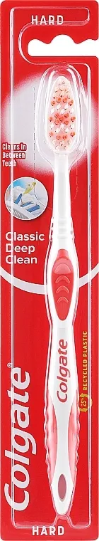 Colgate Classic Deep Clean Soft Tvrda četkica za zube "Classic", crvena