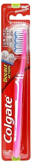 Colgate Double Action Medium Četkica za zube, ružičasta
