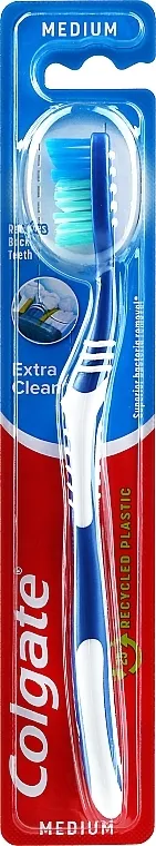 Colgate Extra Clean Medium Četkica za zube srednje tvrda "Extra Clean", plava