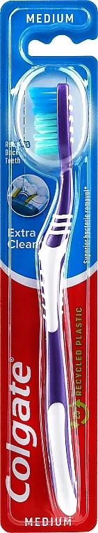 Colgate Extra Clean Medium Četkica za zube srednje tvrda "Extra Clean", ljubičasta