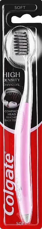 Colgate High Density Carcoal Compact Head Četkica za zube, mekana, roze