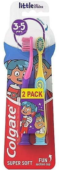 Colgate Kids Super Soft Toothbrush Set četkica za zube za decu, žuta/ružičasta