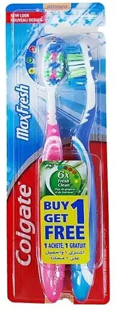 Colgate Max Fresh Soft Set četkica za zube Max Fresh, mekane, plavo-roze