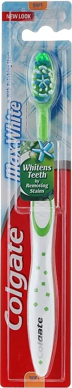 Colgate Max White Soft With Polishing Star Četkica za zube mekana "Max White", bijelo-zelena