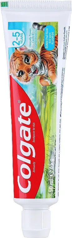 Colgate Toddler Bubble Fruit Anticavity Toothpaste For 2-5 Years Kids Dječja pasta za zube za djecu od 2-3 godine