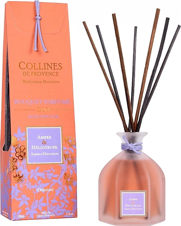 Collines de Provence Bouquet Aromatique Amber &amp; Heliotrope Aroma difuzor "Ćilibar i Heliotrop"