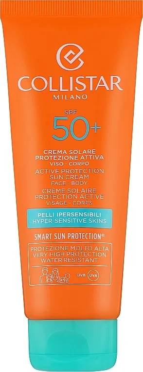 Collistar Active Protection Sun Cream Face Body SPF 50+ Intenzivna krema za sunčanje