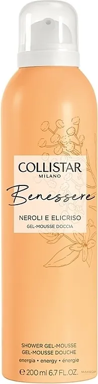 Collistar Benessere Neroli E Elicrisio Shower Gel-Mousse Penušavi gel za tuširanje