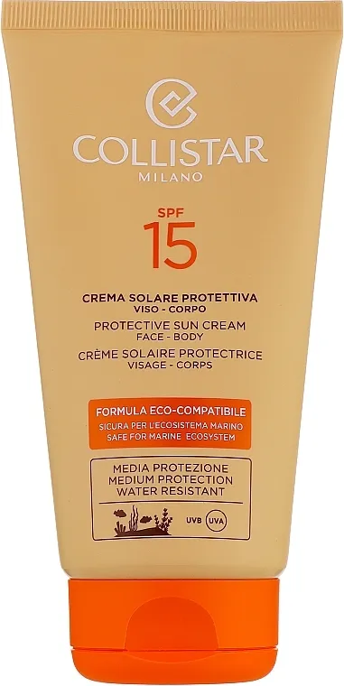 Collistar Eco-Compatible Protection Sun Cream SPF15 Zaštitni krem protiv sunca