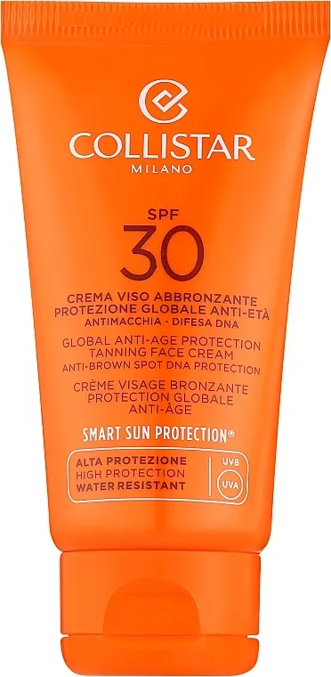 Collistar Global Anti-Age Protection Tanning Face Cream SPF 30 Krema protiv staračkih pjega