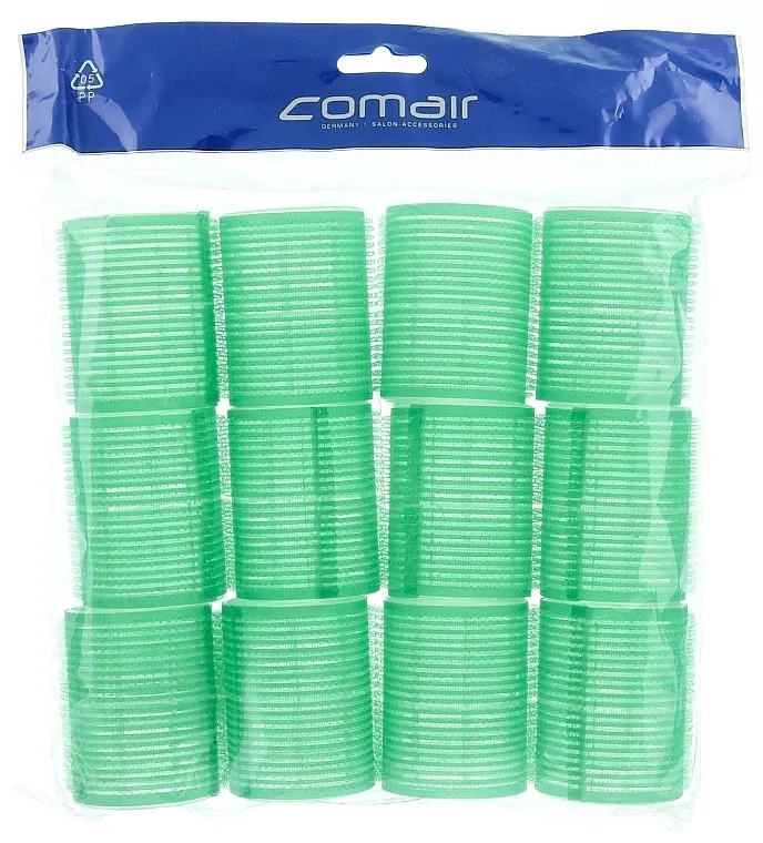 Comair Set čičak uvijača "Velcro plus", 12 komada, 48mm, zeleni