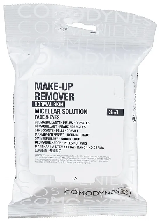 Comodynes Make-up Remover Micellar Solution 3in1 Čistiće maramice za normalnu kožu