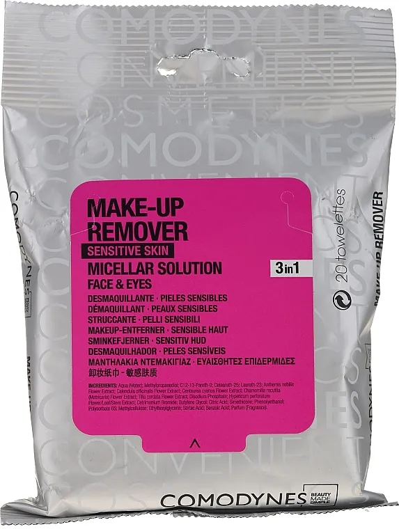 Comodynes Make-Up Remover Sensitive Skin Micelarne blazinice za skidanje šminke za osjetljivu kožu