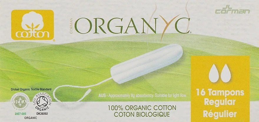 Corman Organyc Digital Regular Tamponi od organskog pamuka, 16 kom.