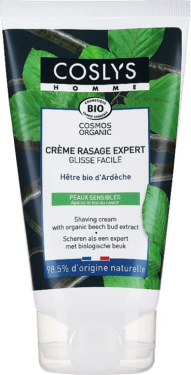 Coslys Men Care Shaving Cream With Organic Beech Bud Extract Krema za brijanje s organskim ekstraktom pupoljaka bukve