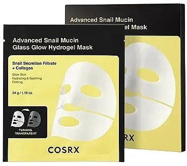 Cosrx Advanced Snail Mucin Glass Glow Hydrogel Mask Maska za lice sa puževim mucinom