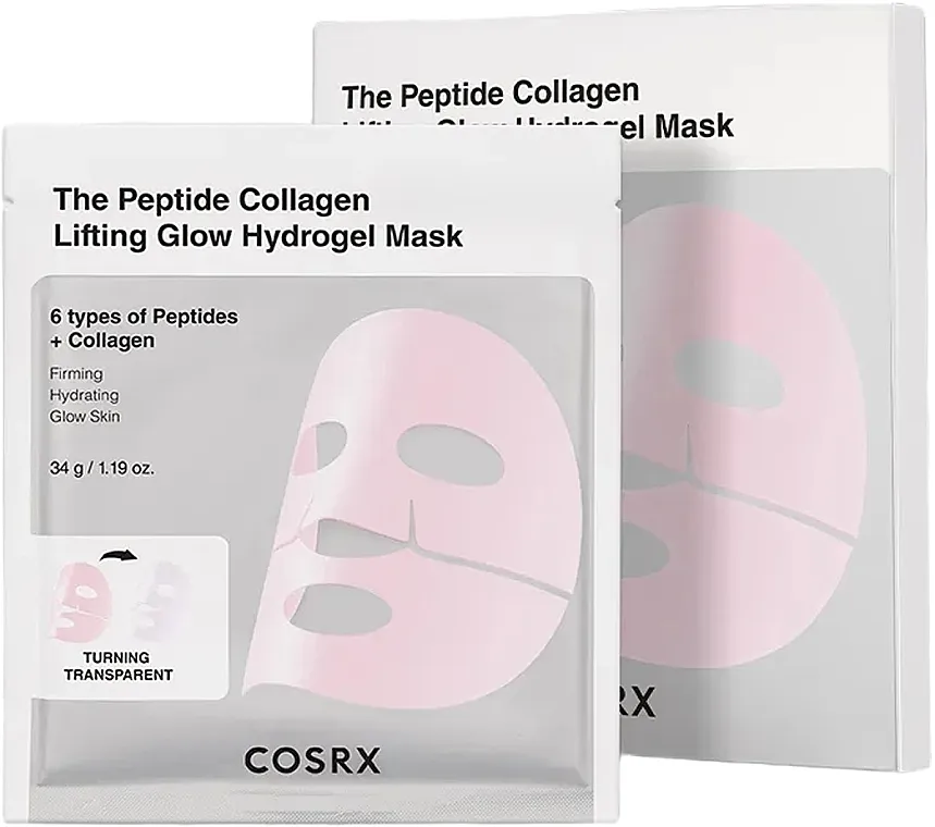 Cosrx The Peptide Collagen Lifting Glow Hydrogel Mask Hidrogel maska za lifting i osvetljavanje