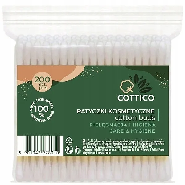 Cottico Kozmetički štapići, 200 kom.