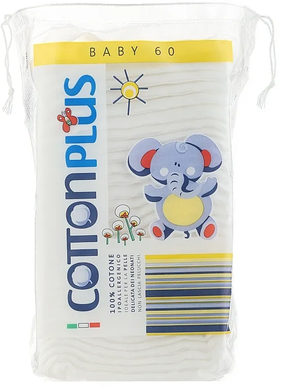 Cotton Plus Baby Extra Large Vatirane blaznice za decu, 60 kom., slon
