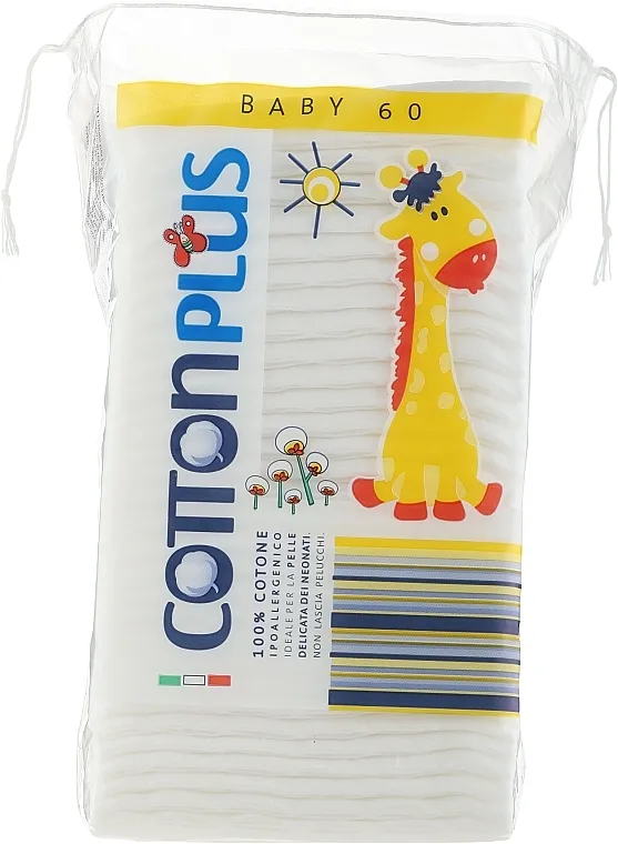 Cotton Plus Baby Extra Large Vlažne maramice za decu, žirafa, 60 kom.