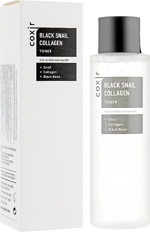 Coxir Black Snail Collagen Toner Tonik-esencija protiv starenja za lice