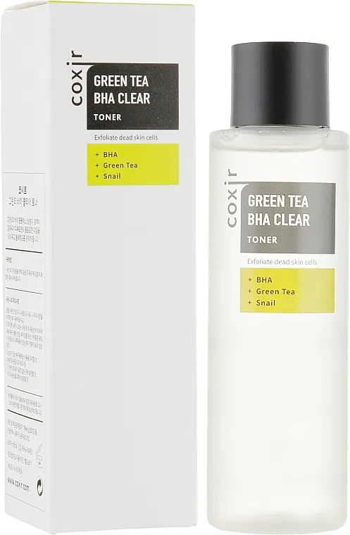 Coxir Green Tea BHA BHA Clear Toner Toner za lice