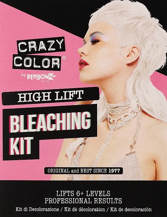 Crazy Color Bleaching Kit Set, 5 predmeta