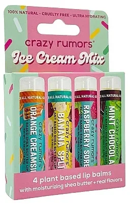 Crazy Rumors Ice Cream Mix (lip/balm/4x4.25g) Lip balm set