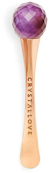 Crystallove 3D Eye Massager With Amethyst And Cream Applicator Masažer za kožu oko očiju s ametistom