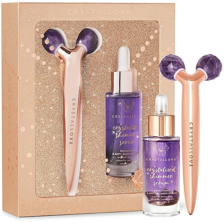 Crystallove Amethyst 3D Lift &amp; Sculpt Set Limited Edition (ser/30ml + massager/1pc)