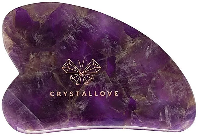 Crystallove Amethyst Gua Sha Masažer za lice