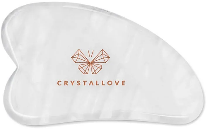 Crystallove Clear Quartz Gua Sha Masažer za lice