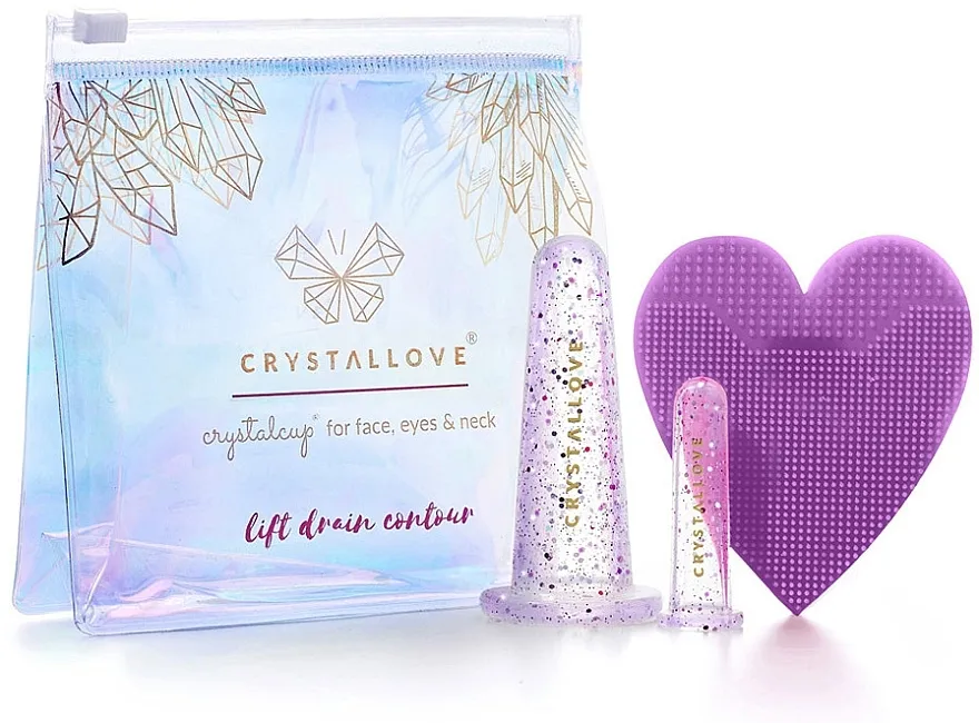 Crystallove Crystalcup For Face, Eyes &amp; Neck Silikonske posude za masažu lica