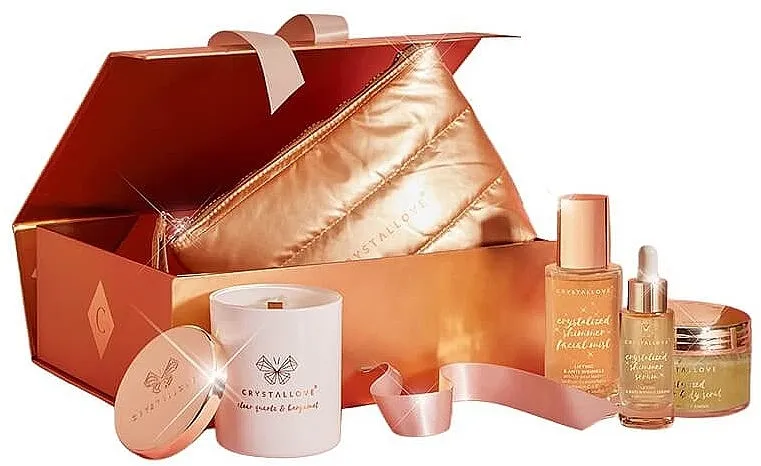 Crystallove The Glow Ritual Clear Quartz Set, 5 proizvoda