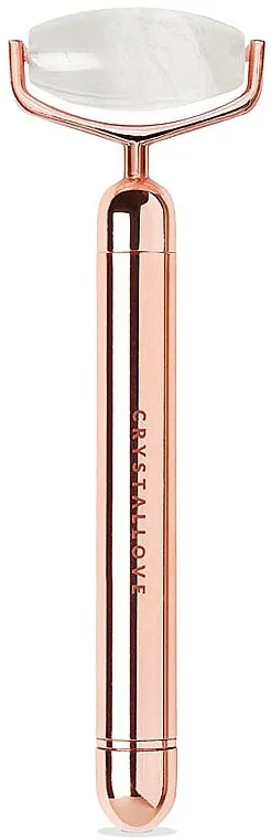 Crystallove Vibrating Clear Quartz Roller Vibrirajući prozirni kvarcni valjak za lice