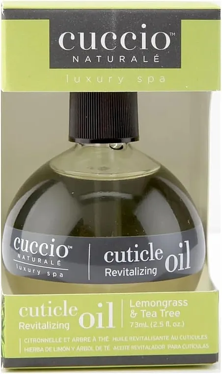 Cuccio Naturale Lemongrass &amp; Tea Tree Revitalizing Cuticle Oil Revitalizujuće ulje za zanoktice 'Limunova trava i čajno drvo'