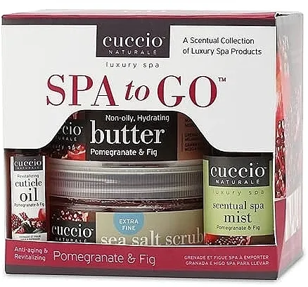 Cuccio Naturale Spa To Go Kit (b/oil/226g + b/scrub/237g + spray/60ml + cuticle/oil/10ml) Spa set „Nar i smokva”