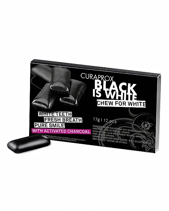 Curaprox Black Is White Chew To White Chewing Gum Narciso Rodriguez For Her