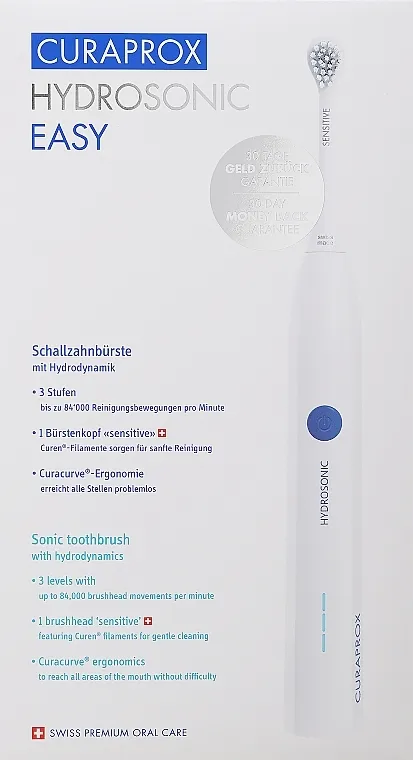 Curaprox Hydrosonic Easy Sonična četkica za zube, okrugla glava