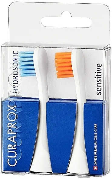 Curaprox Hydrosonic Sensivite Blue\Orange Zamenske glave za hidrosoničnu četkicu Ortho, plava i narandžasta