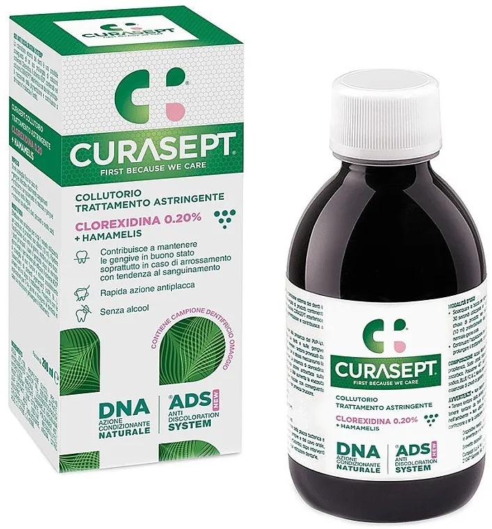 Curasept ADS220 Astringent Tečnost za ispiranje usta sa hlorheksidinom 0,20% i hamamelisom